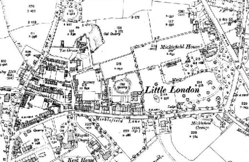 Little London, Rawdon in 1906 : Ordnance Survey Map